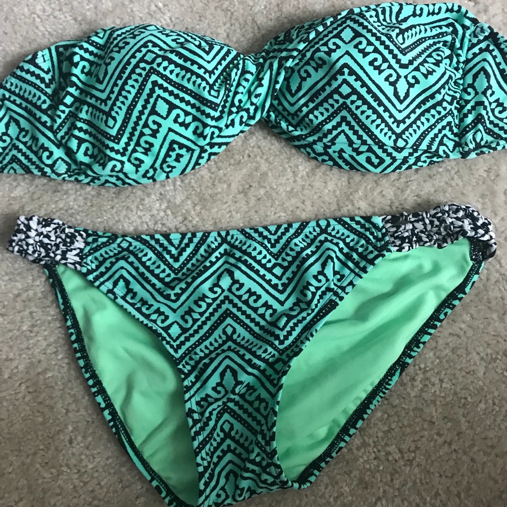 Printed Bandeau Bikini